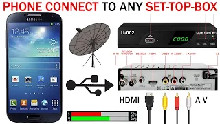 HDMi How To Connect Mobile Phone To Any SET TOP BOX