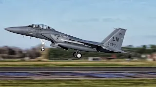 F-15E Strike Eagles Flight Operations At RAF Lakenheath