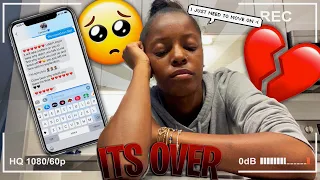 BREAKING UP WITH MY BOYFRIEND OVER TEXT PRANK 💔 *HE CRIED*