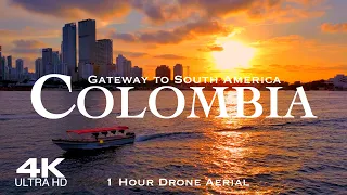 [4K] COLOMBIA 2024 🇨🇴 1 Hour Drone Aerial Relaxation of Bogotá & Colombia Ultra HD