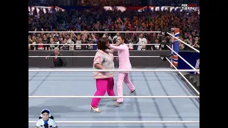 Claudia Sheinbaum con AMLO vs Xóchitl Gálvez en WWE 2K24