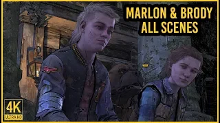 The Walking Dead The Final Season: All Marlon and Brody Scenes (4K 60FPS)