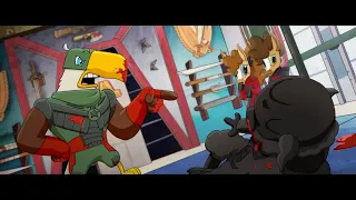 Eagle soldier Boy vs sheep black noir - The Boys season 3 episode 7