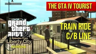 The GTA IV Tourist: Train Ride and Stations Tour C/B (blue) Line - Part 1 of 4 - 60 fps