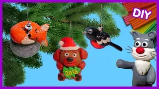 Лепим игрушки на ёлку - Новый год 🎄 Видео Лепка