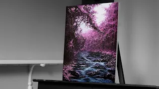 Painting Cherry Blossom Trees with Acrylics - Paint with Ryan