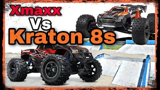 Traxxas Xmaxx VS Arrma Kraton 8s // Skatepark Edition #rc #traxxas #rccars