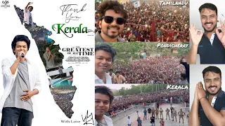 Thalapathy Kerala Selfi emotional Video Thanks to Kerala Fans Crazy shooting Spot #goat #thalapathy