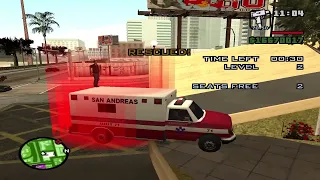 GTA San Andreas-playing random ambulance mission_gameplay in hd