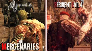 Resident Evil 4 Remake - Mercenaries - All Character Moves Set Comparison - (Original vs Remake)