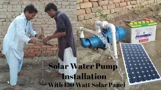 Install 12v Solar Water Pump With How To Drill Water Well Step by Step Water Solar Pump