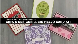 4 Ways to Make Elegant Cards with Gina K Designs A Big Hello Kit