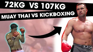 72KG Muay Thai Legend vs. 107 KG Kickboxing Legend | RIP Nokweed Davy