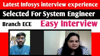 Latest Infosys interview experience | Infosys system engineer interview questions | Infosys results