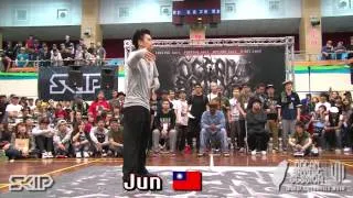 Popping Best8-1 Jun vs Popping ED | 20130303 OBS VOL.7 TAIWAN FINAL