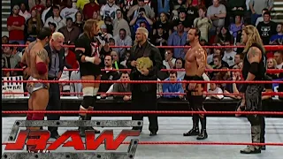 Eric Bichoff, Triple H, Chris Benoit & Edge Segment (Massive Brawl) RAW Dec 13, 2004