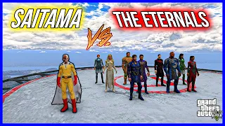 GTA 5 -Saitama vs The Eternals SUPERHERO BATTLE