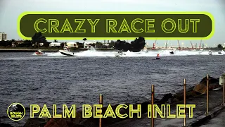 Crazy Race out Palm Beach Inlet - Boats at Rough Inlets