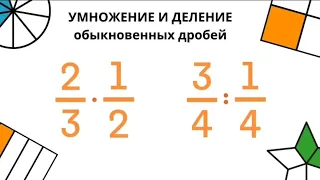 Умножение и деление обыкновенных дробей за 5 минут