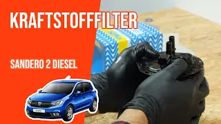 Wie Sandero 2 1.5 dCi Kraftstofffilter wechseln ⛽