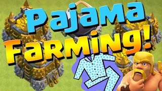 Clash of Clans: Farming in our PJ's!!  Level 35 Queen!! 1/3 Winner Giveaway