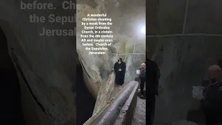 The angelic voice of a Syriac Orthodox Church monk in an ancient Coptic cistern of Jerusalem