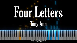 Four Letters - Tony Ann | Piano Tutorial