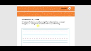 Math prim 2 ( Adding 2 & 3 digits number with regrouping )