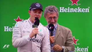 Rosberg singing Italian grand prix 2016