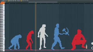 What Evolution of Russians Sound Like - MIDI Art