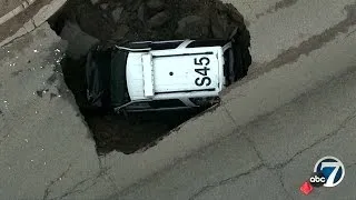 Police Sgt. pulled himself out of sinkhole