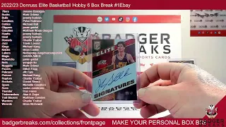 2022/23 Donruss Elite Basketball Hobby 6 Box Break #1Ebay