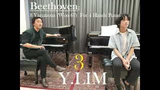 Yunchan Lim 임윤찬 plays Beethoven: 8 Variations "Grafen Von Waldstein", Woo 67 For 4 Hands (excerpt 3)