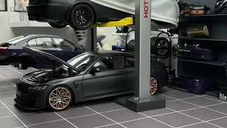 Building new Garage Diorama for my BMW collection , scale 1:18 for diecast and model cars