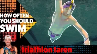 How many times a week do TRIATHLETES NEED TO SWIM to get faster?