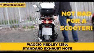 Piaggio Medley 125cc (2016-ON) Revving | Engine Sound & Exhaust Note