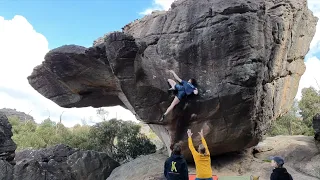 Ammagamma Stand (V8) - Grampians Bouldering