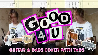 Olivia Rodrigo - good 4 u (Bass & Guitar Cover + Screen Tabs)