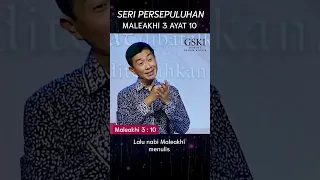 Seri Persepuluhan 5. Maleakhi 3:10 - Pdt. Dr. Ir. Wignyo Tanto, M.M, M.Th #shorts