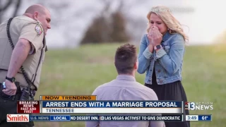 Arrest ends with a marriage proposal