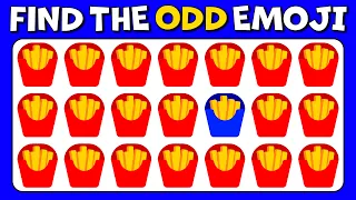 FIND THE ODD EMOJI OUT How good are your eyes in this Emoji Puzzle Quiz! Odd Emoji Challenge Video