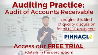 FREE TRIAL & HANDOUTS (see description) | Pinnacle CPA Online Review | Audit of AR