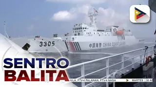 Barko ng BFAR at PCG, binomba ng tubig ng Chinese Coast Guard habang patungong Bajo de Masinloc