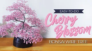 DIY | Cherry Blossom Bonsai Tree Made of Beads and Wire