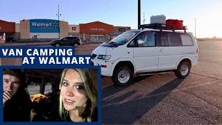 What is it like to sleep in our van in a Walmart parking lot? Everything they say is true...