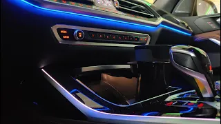 2022 BMW X7 - Interior Ambient LED Lighting Setup. Colors, Brightness, Dimmer.