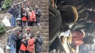 Tough street life for this young street kids from Nairobi Kenya KanKan street 😪😭💔💔