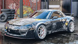 NFS Unbound - Mazda RX-7 Spirit R Customization | Max Build S+