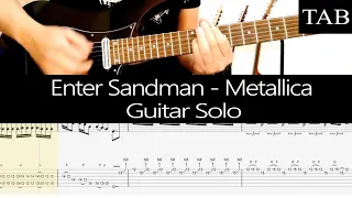 ENTER SANDMAN - Metallica (Kirk Hammett): SOLO guitar cover + TAB