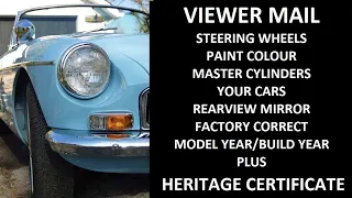 MGB, MG B, 1963: RESPONSES TO YOUR COMMENTS, HERITAGE CERTIFICATE, CARS THAT YOU OWN AND MORE